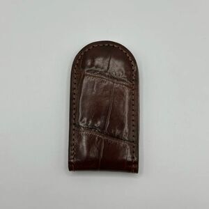 Vintage Fossil Magnetic Alligator Leather Money Clip